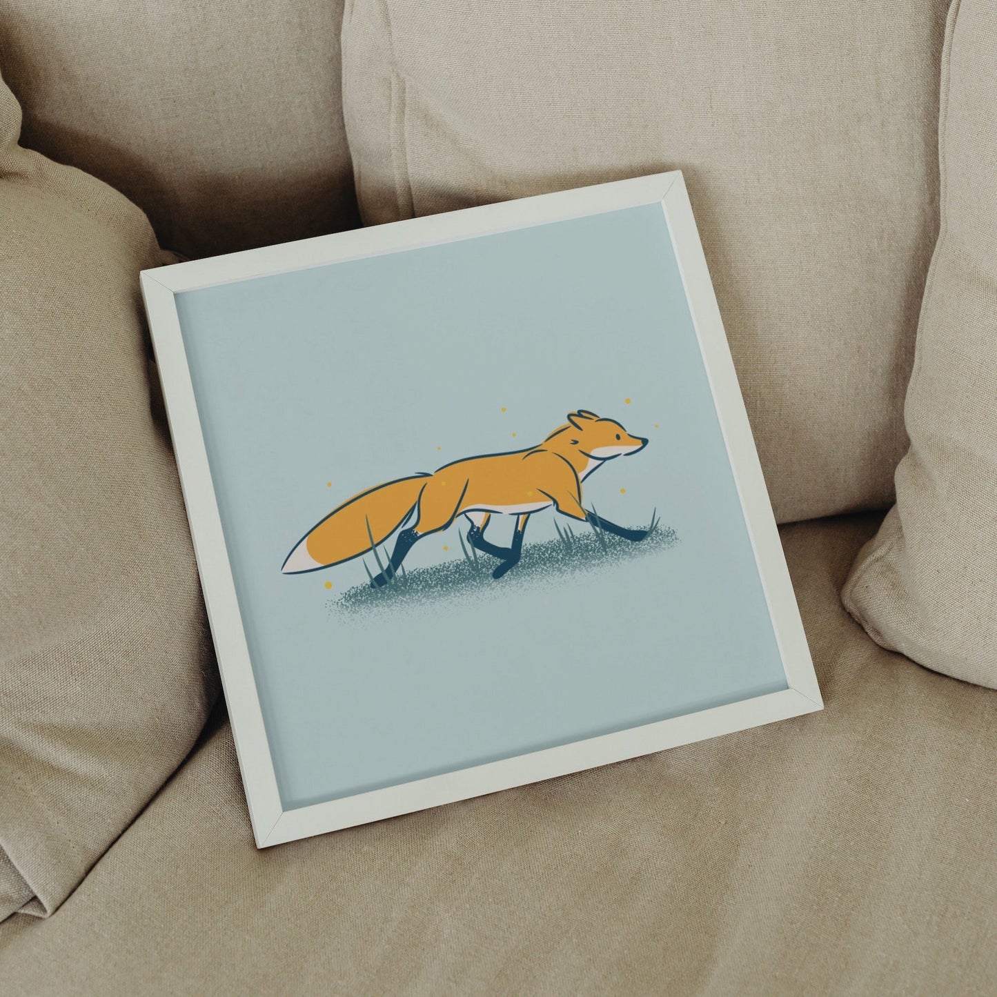 Friendly Fox | 8x8" Print
