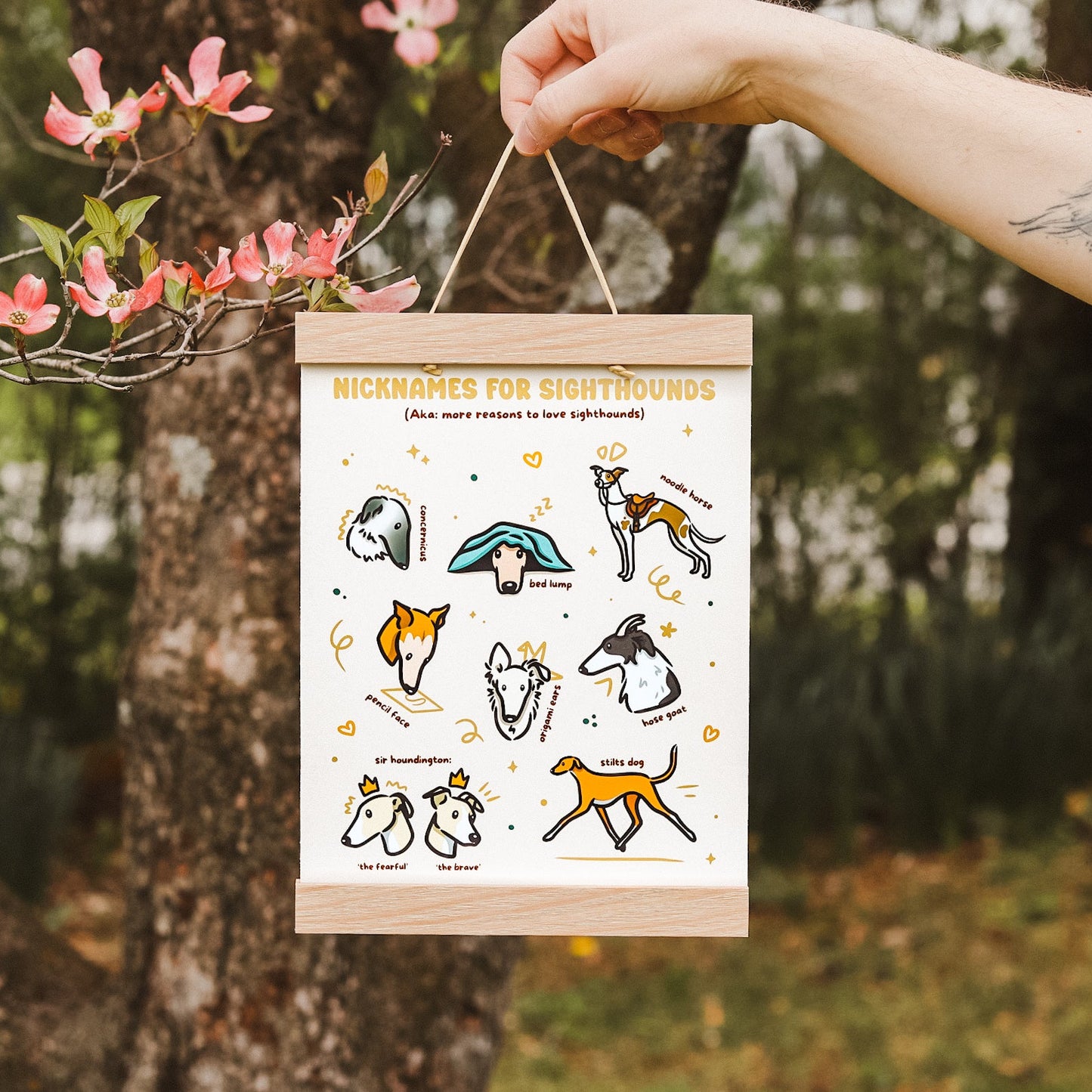Nicknames for Sighthounds | 8x10" Print