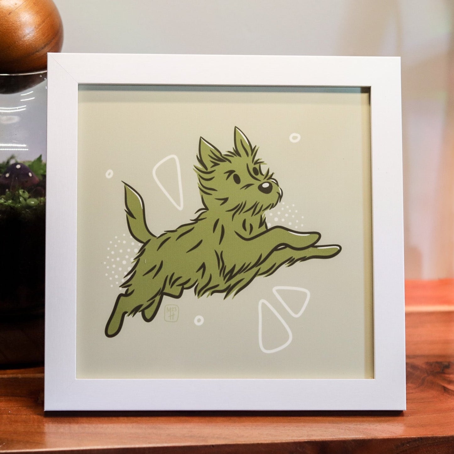 Monochromatic Dog Prints