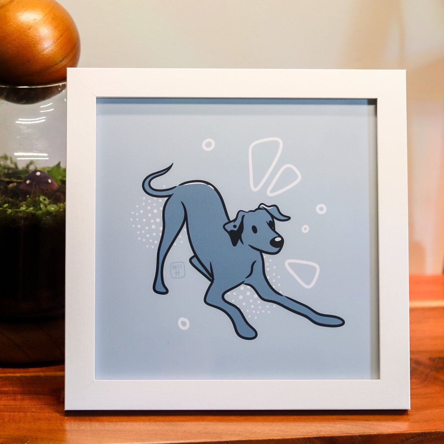 Monochromatic Dog Prints