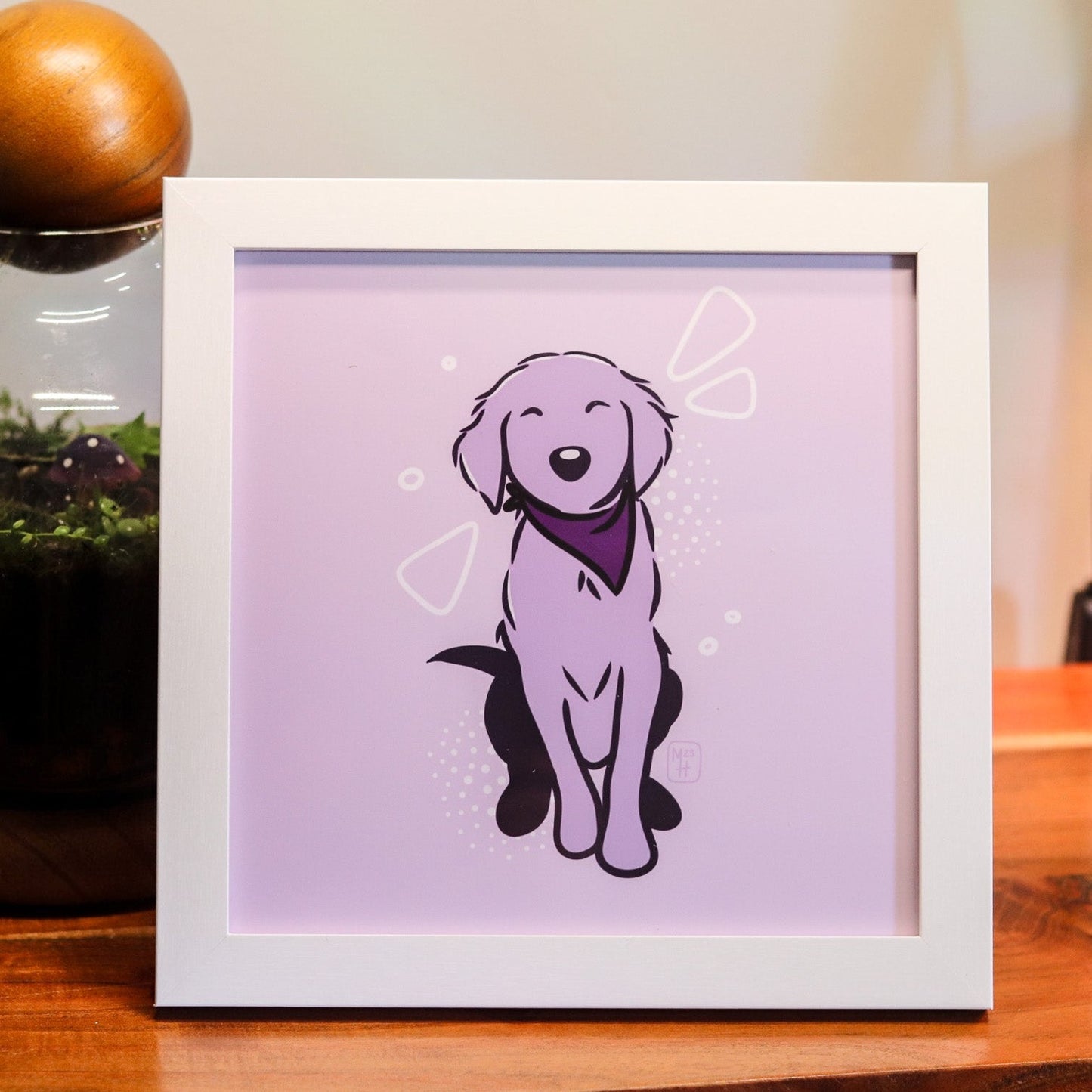 Monochromatic Dog Prints
