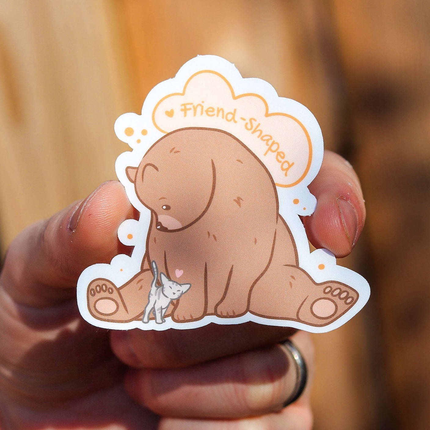 Friend-Shaped Sticker
