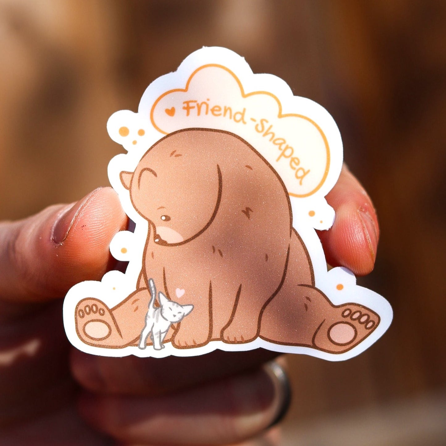 Friend-Shaped Sticker