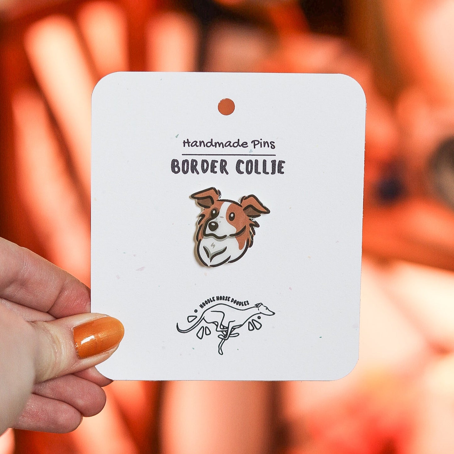 Border Collie - Handmade Pin