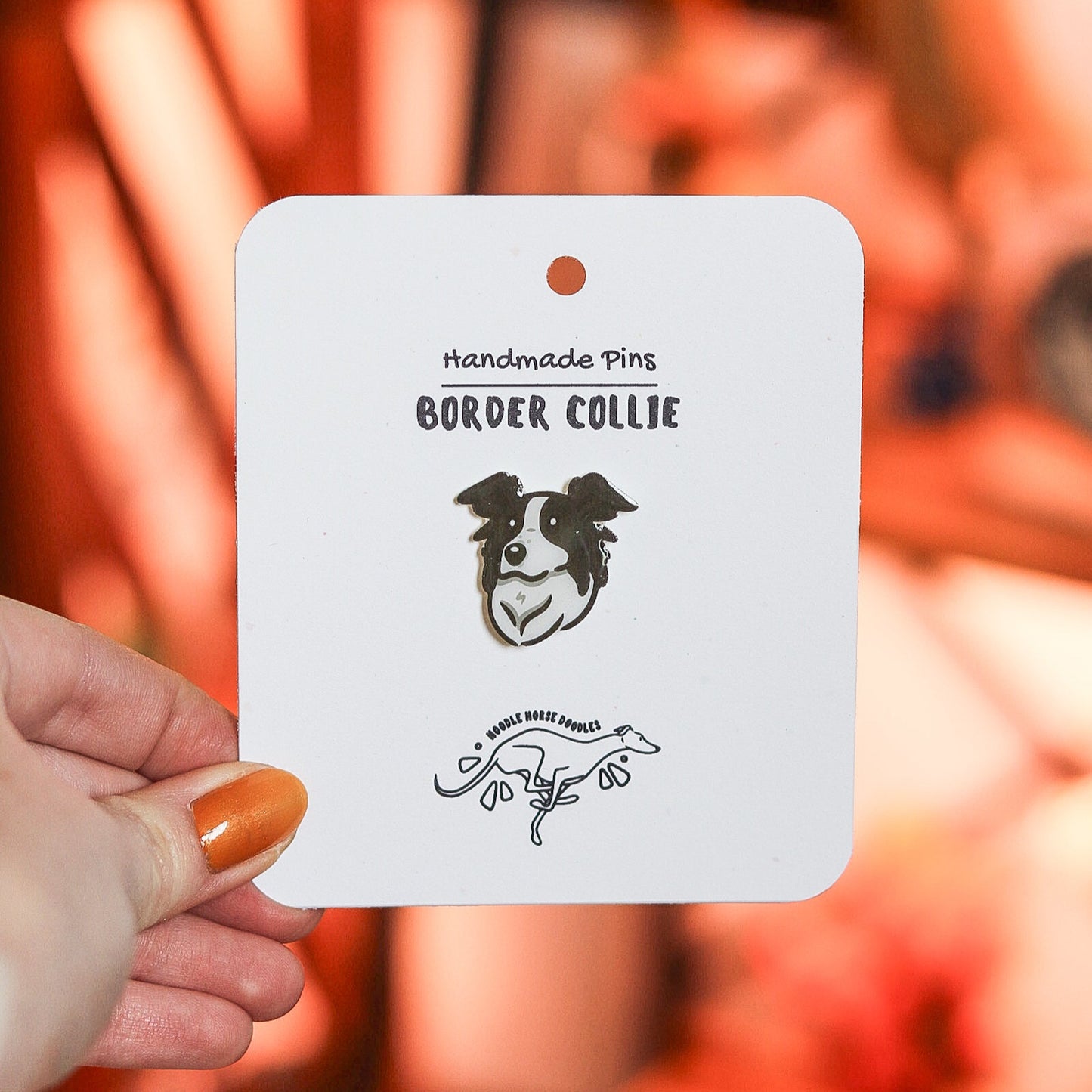 Border Collie - Handmade Pin