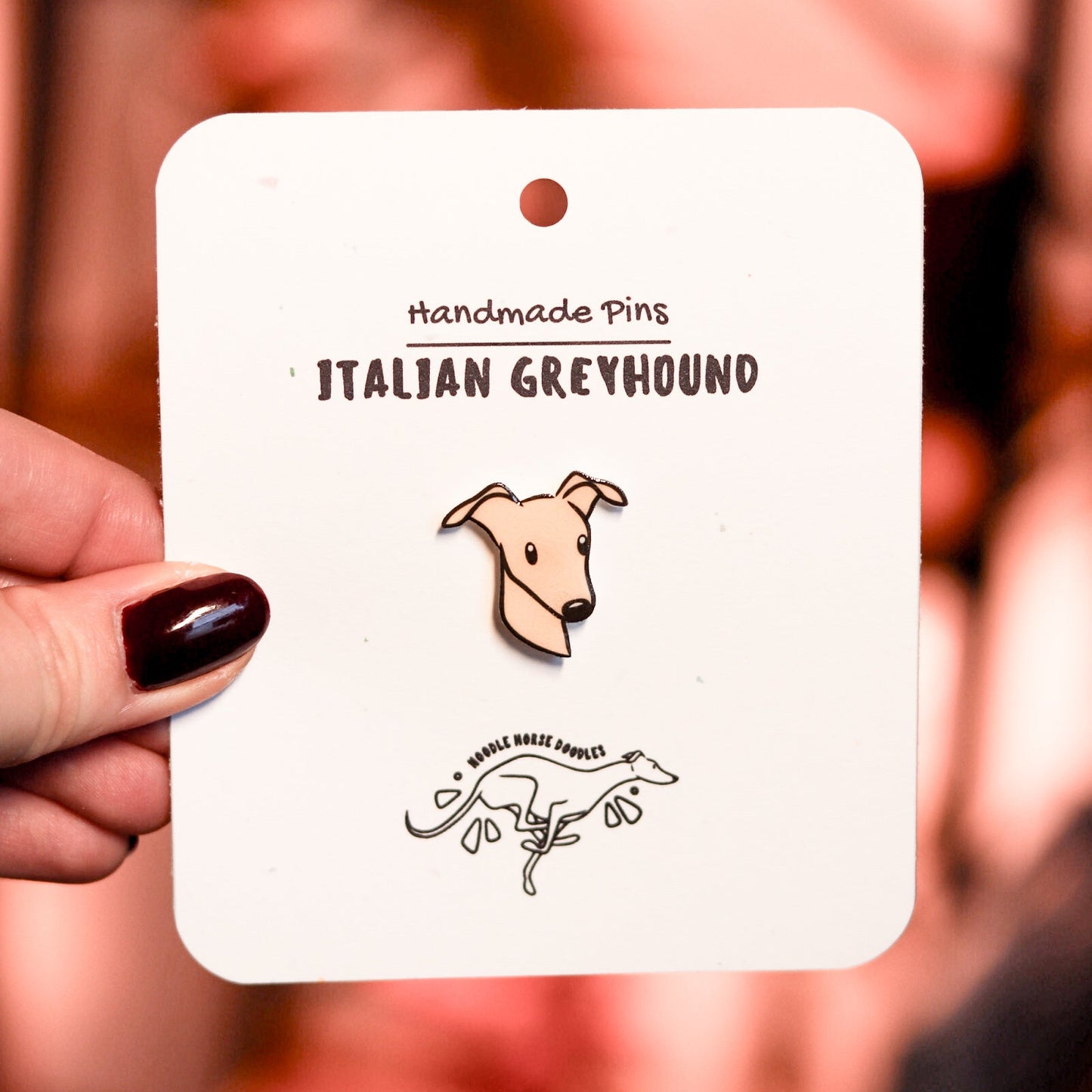 Italian Greyhound - Handmade Pin