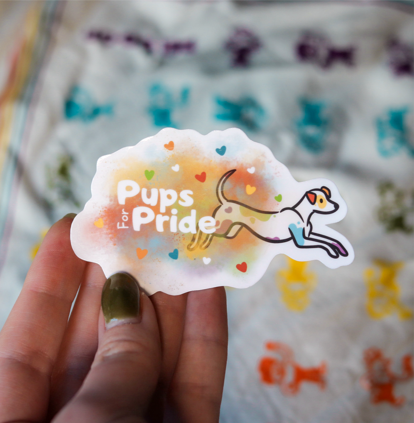 Pups for Pride Sticker