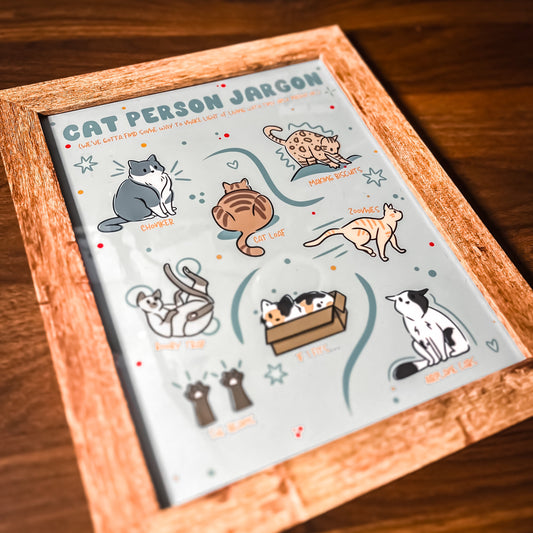 Cat Person Jargon | 8x10" Print