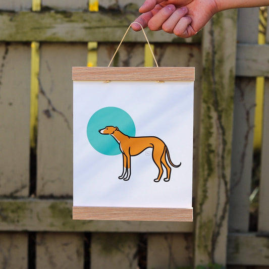 Minimalist Greyhound | 8x10" Prints