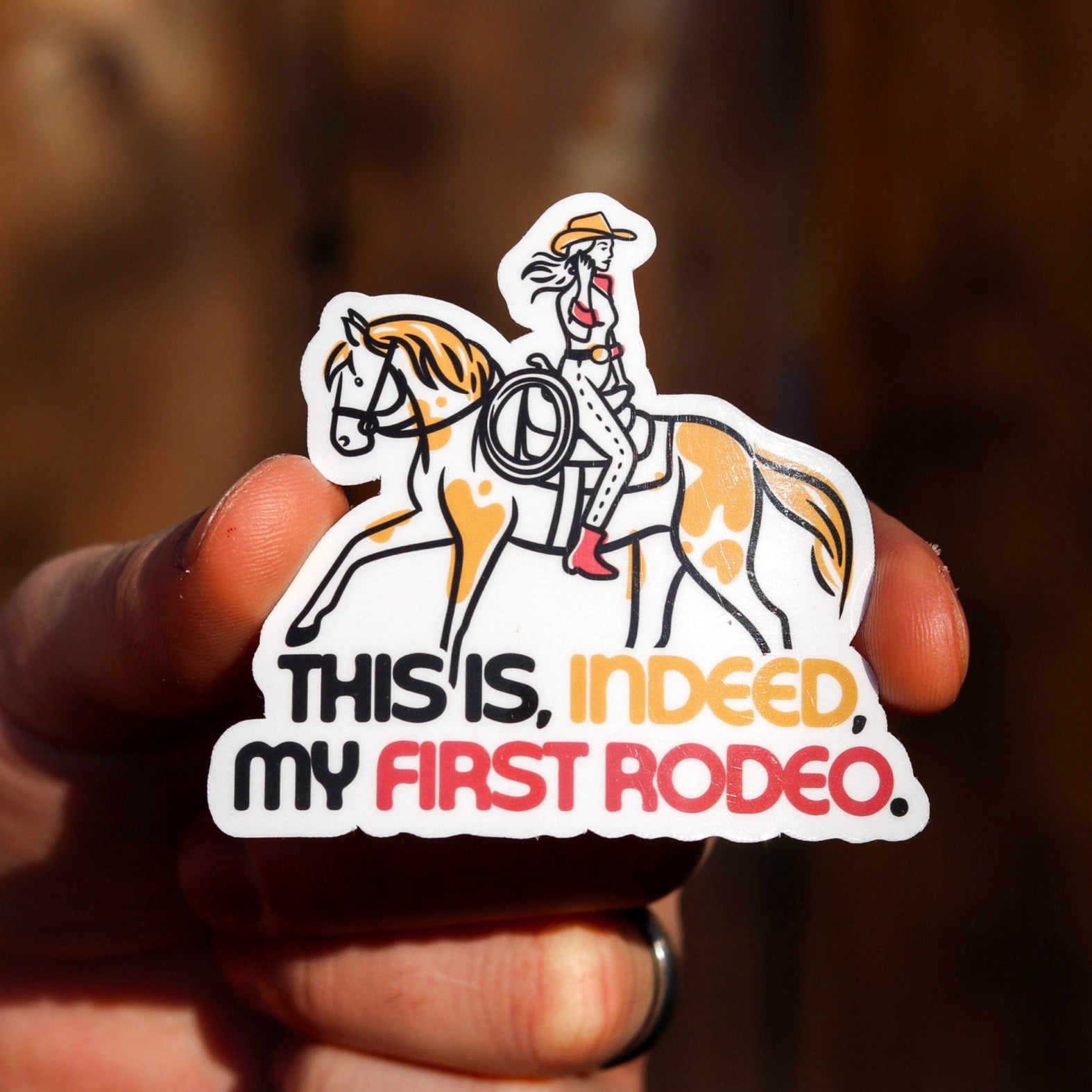 My First Rodeo Sticker – Noodle Horse Doodles
