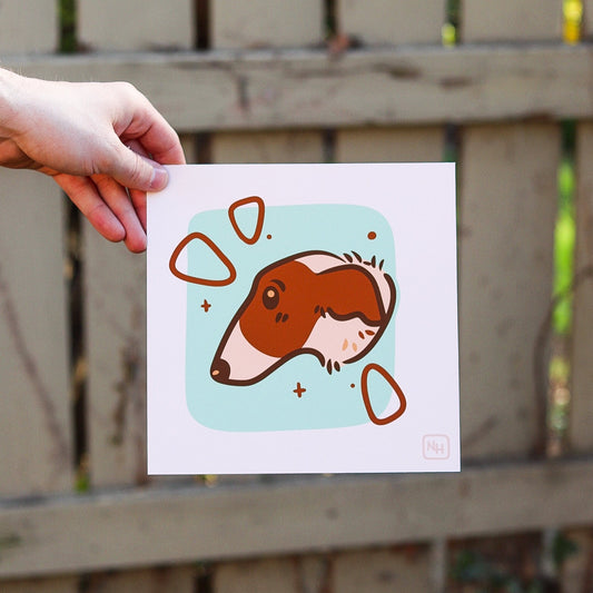 Lil Long Snoot | 8x8" Print