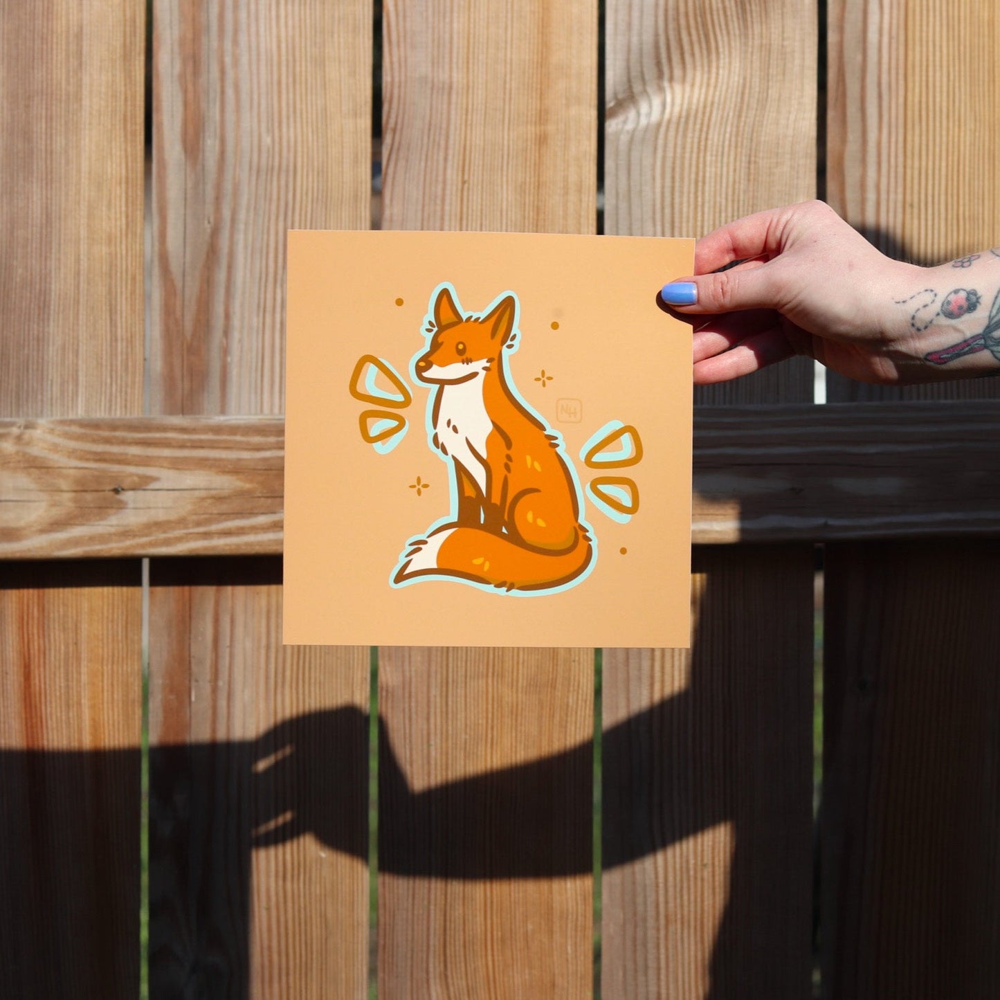 Lil Fox | 8x8" Print