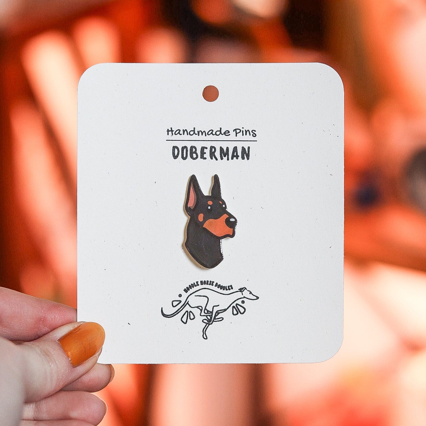 Doberman - Handmade Pin