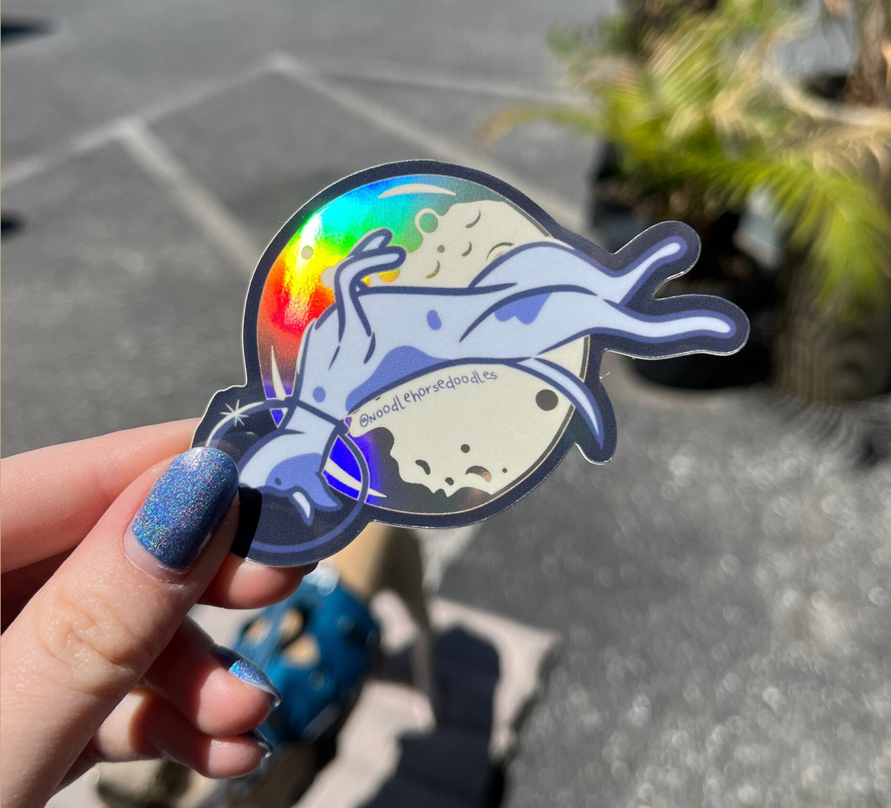 Holographic Dogstronaut Sticker